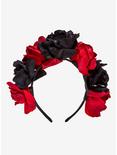 Black & Red Floral Headband, , hi-res
