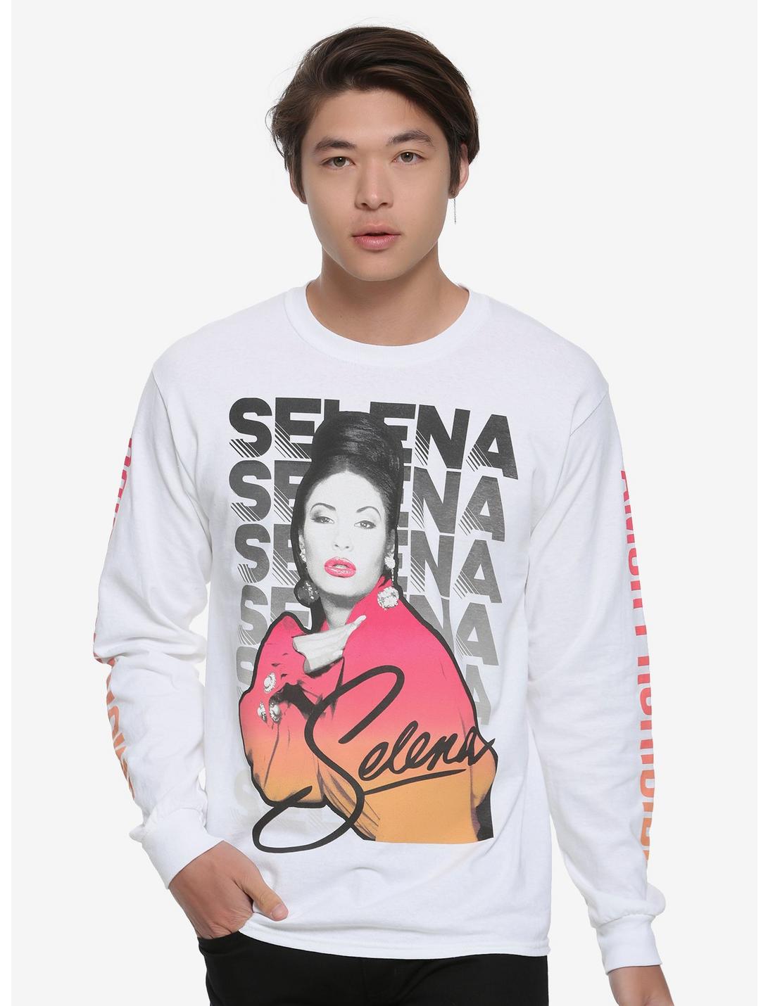 Selena Amor Prohibido Long-Sleeve T-Shirt, WHITE, hi-res