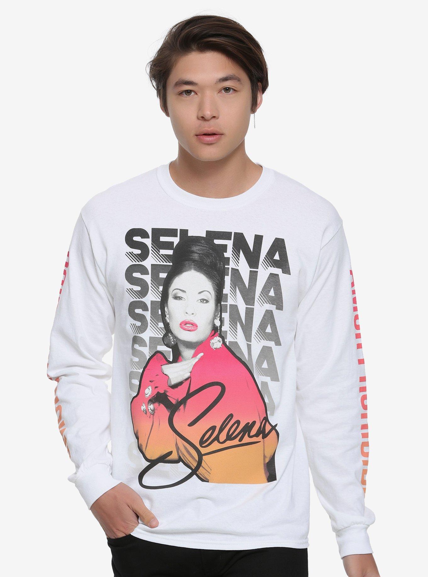 Selena Amor Prohibido Long-Sleeve T-Shirt, WHITE, hi-res