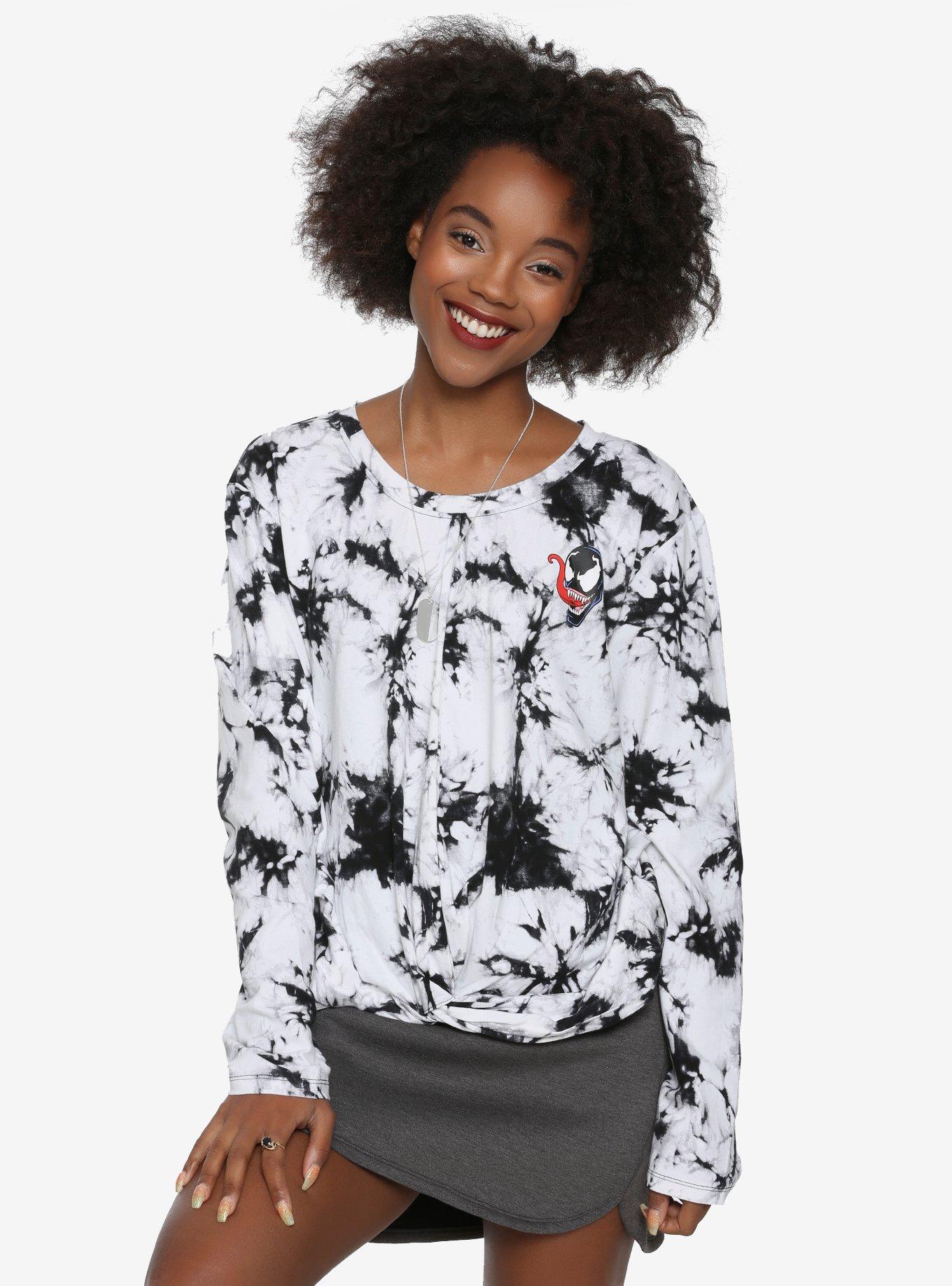 Marvel Venom Symbiote Acid Wash Girls Long-Sleeve T-Shirt, MULTI, hi-res