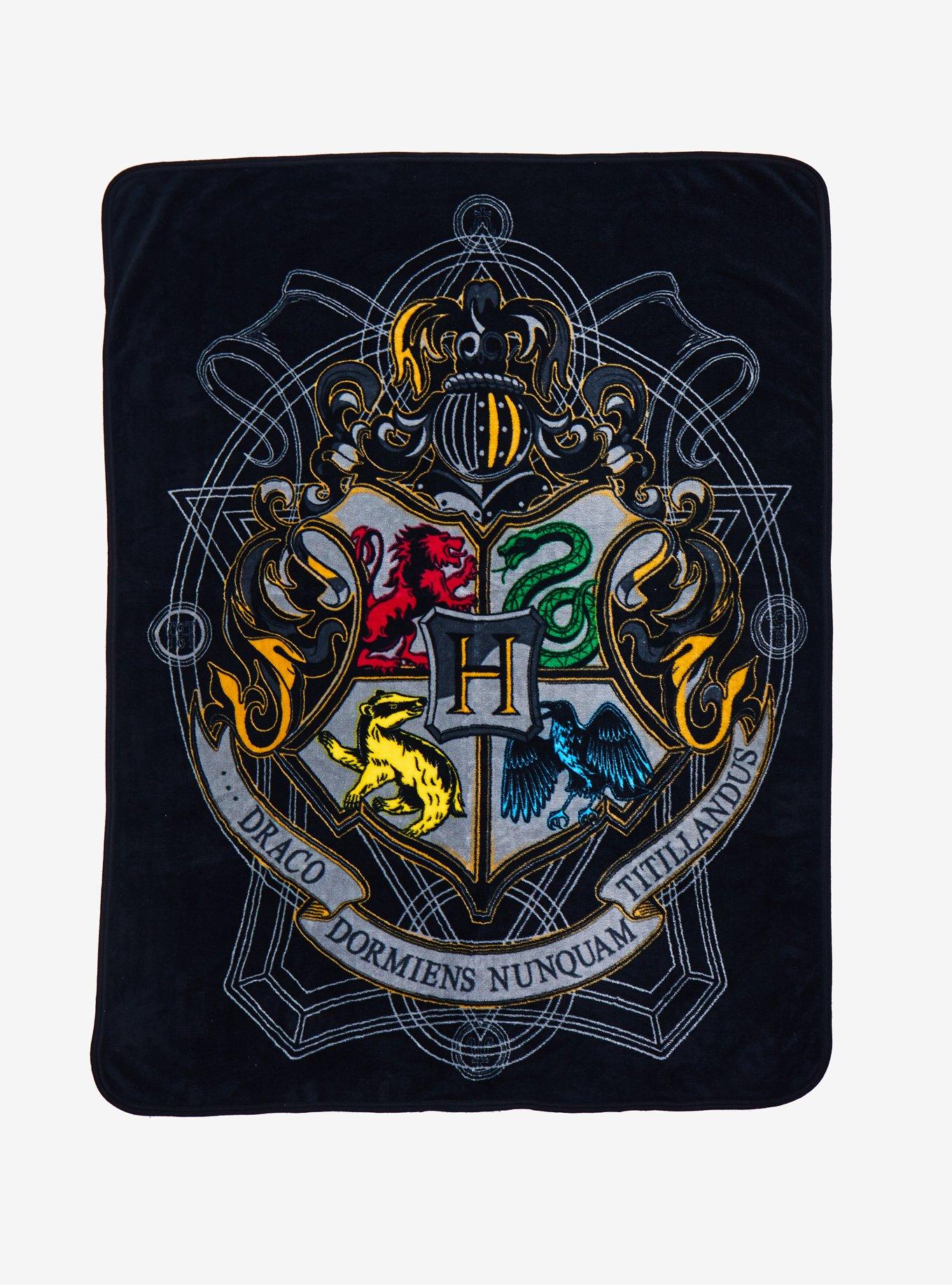 Harry Potter Hogwarts Crest Throw Blanket, , hi-res