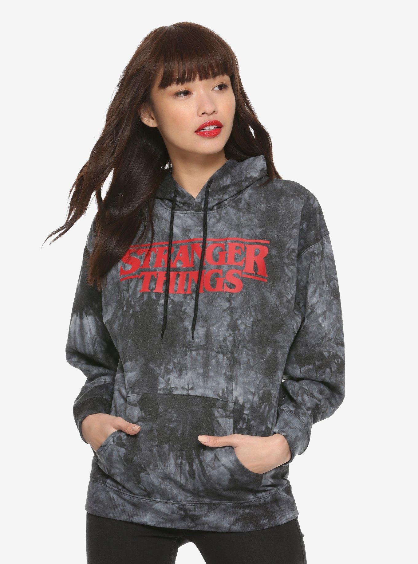 Stranger things tie store dye hoodie