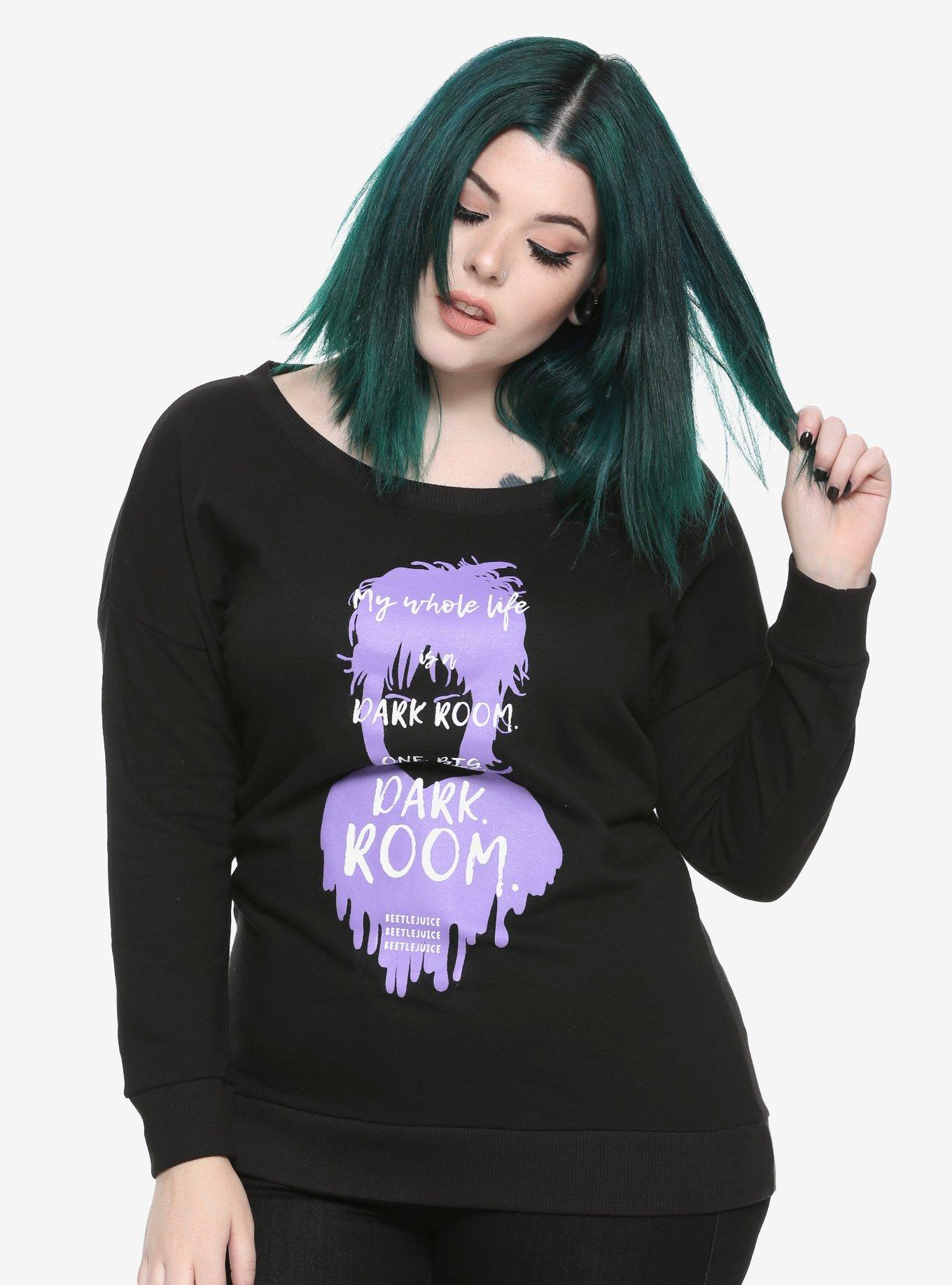 Beetlejuice Lydia Dark Room Girls Pullover Plus Size | Hot Topic