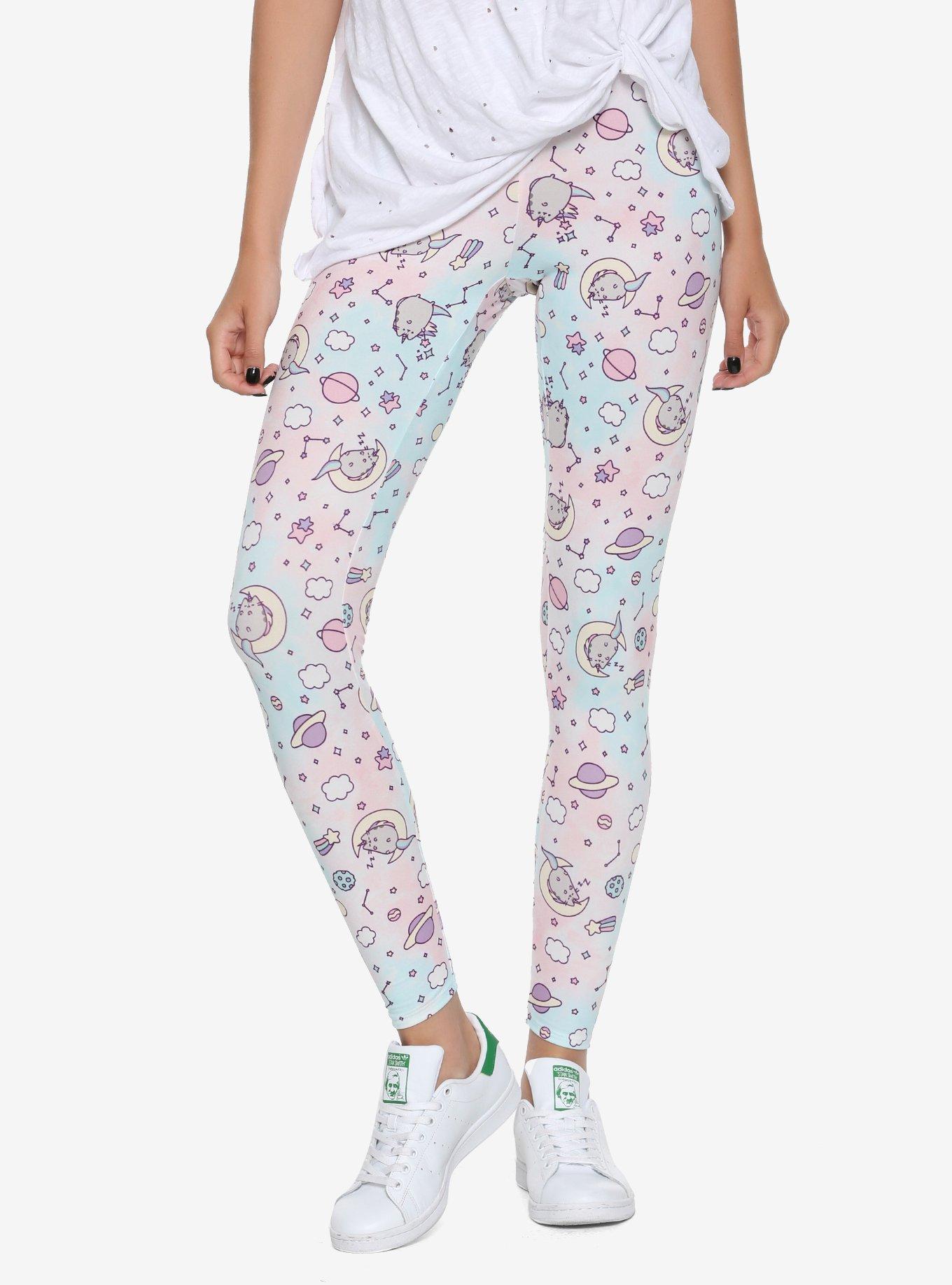 Pusheen Tie-Dye Space Leggings, MULTI COLOR, hi-res