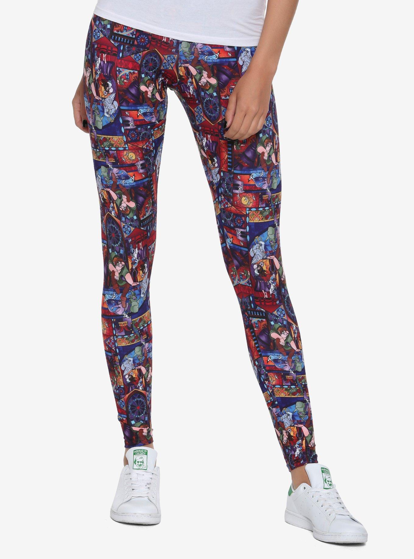 Disney The Hunchback Of Notre Dame Stained Glass Leggings, MULTICOLOR, hi-res