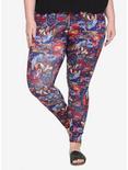 Disney The Hunchback Of Notre Dame Stained Glass Leggings Plus Size, MULTICOLOR, hi-res