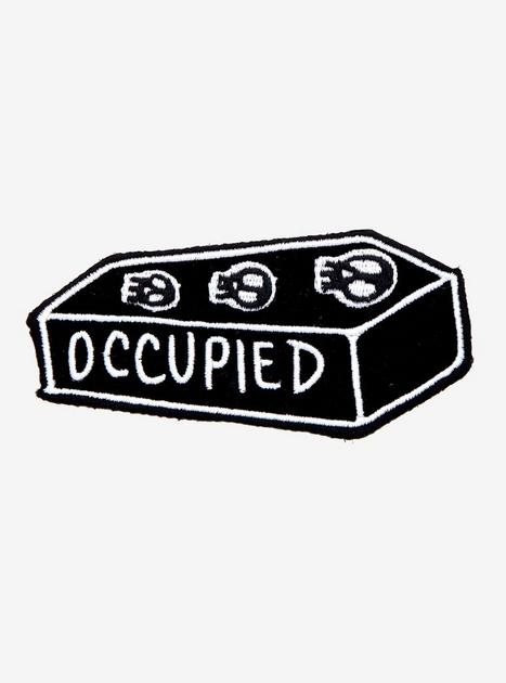 Loungefly Occupied Coffin Velvet Patch | Hot Topic