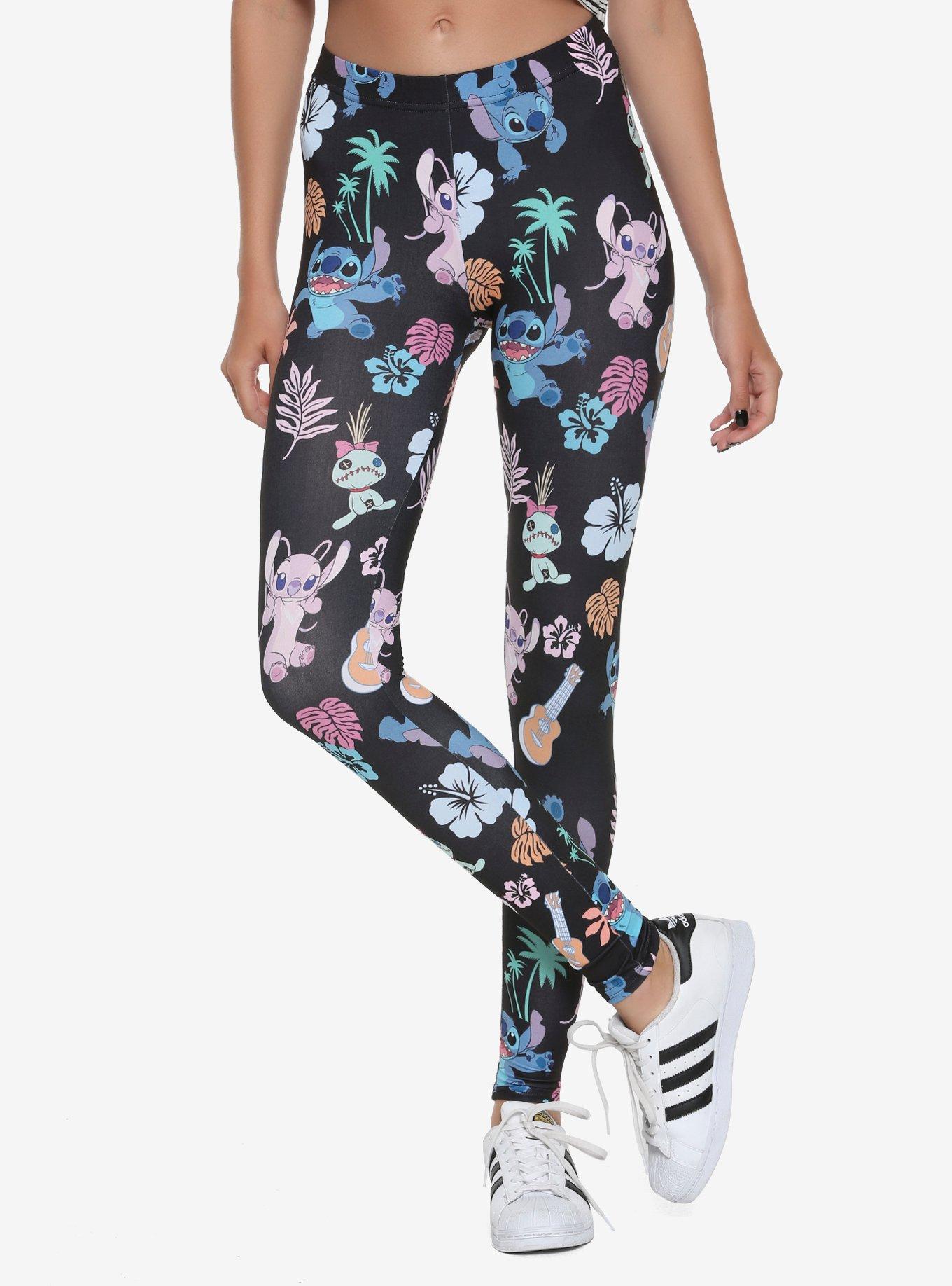 Lilo & Stitch Scrump Leggings Yoga Tight Pants Disney Women's XS - 3X NEW!