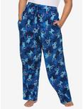 Disney Lilo & Stitch Jungle Stitch Girls Pajama Pants Plus Size, BLUE, hi-res