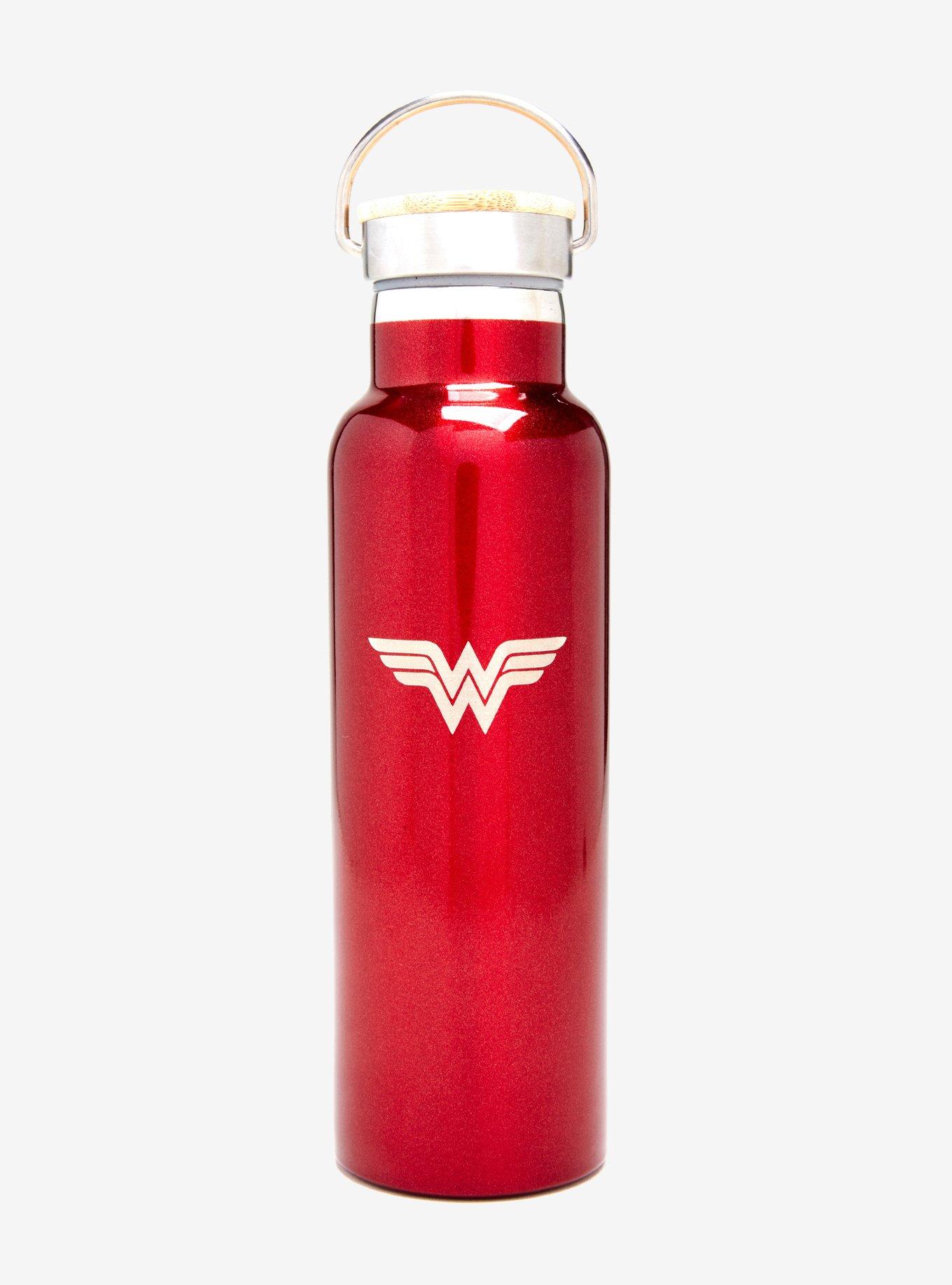 DC Comics Wonder Woman Classic Logo Steel Water Bottle, , hi-res