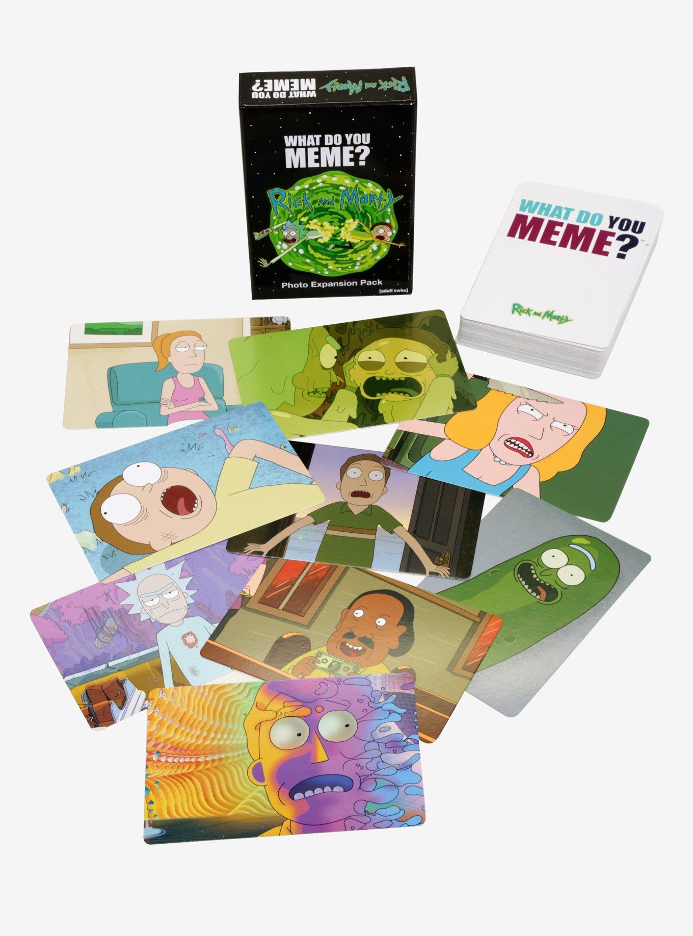 WHAT DO YOU MEME Rick and Morty Expansion Pack 75 photo cards New Sealed 