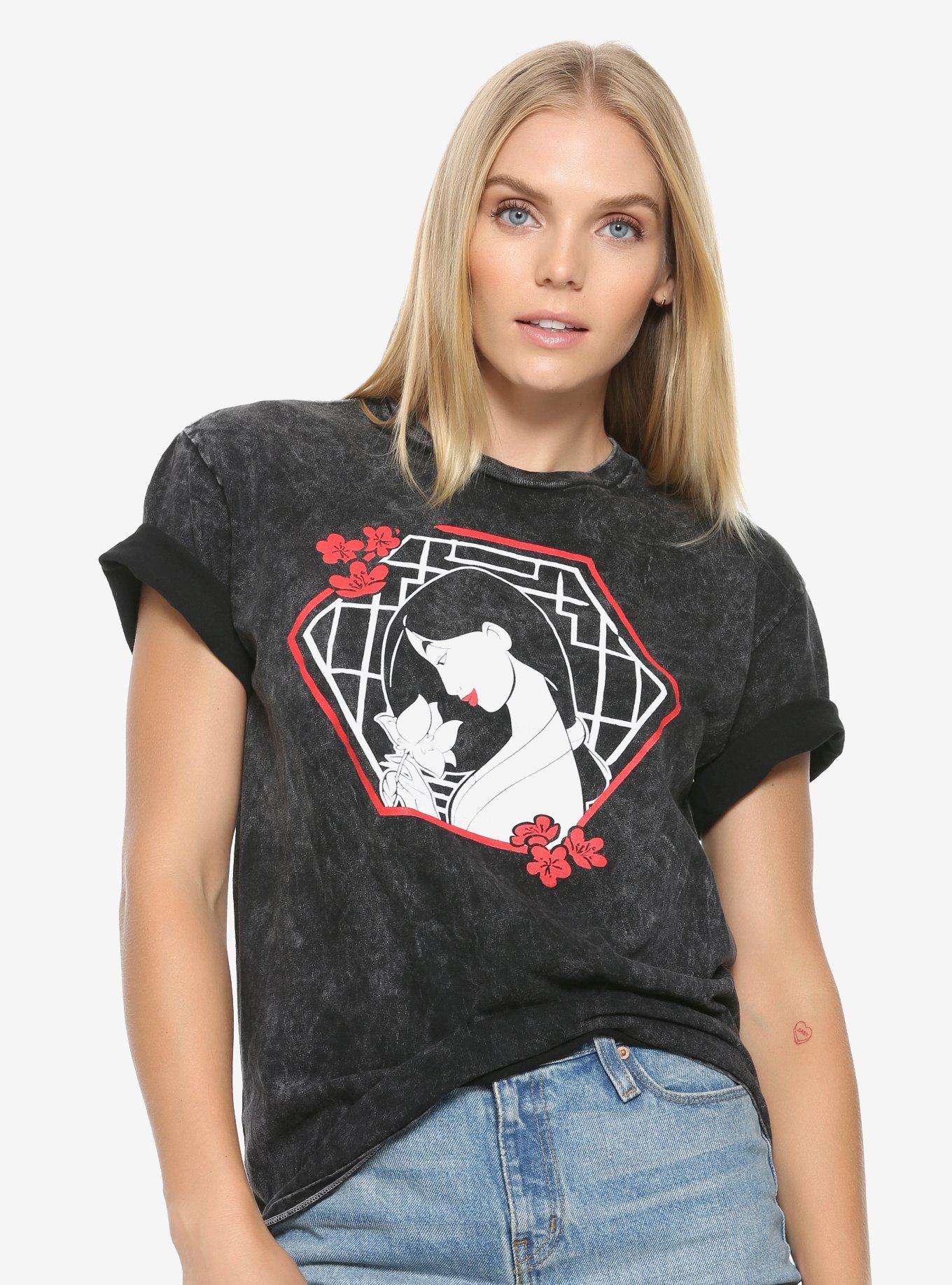 Disney Mulan Honor Tour Womens Tee - BoxLunch Exclusive, BLACK, hi-res
