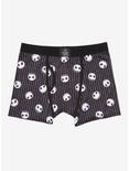 The Nightmare Before Christmas Jack Skellington Striped Boxer Briefs - BoxLunch Exclusive, BLACK, hi-res