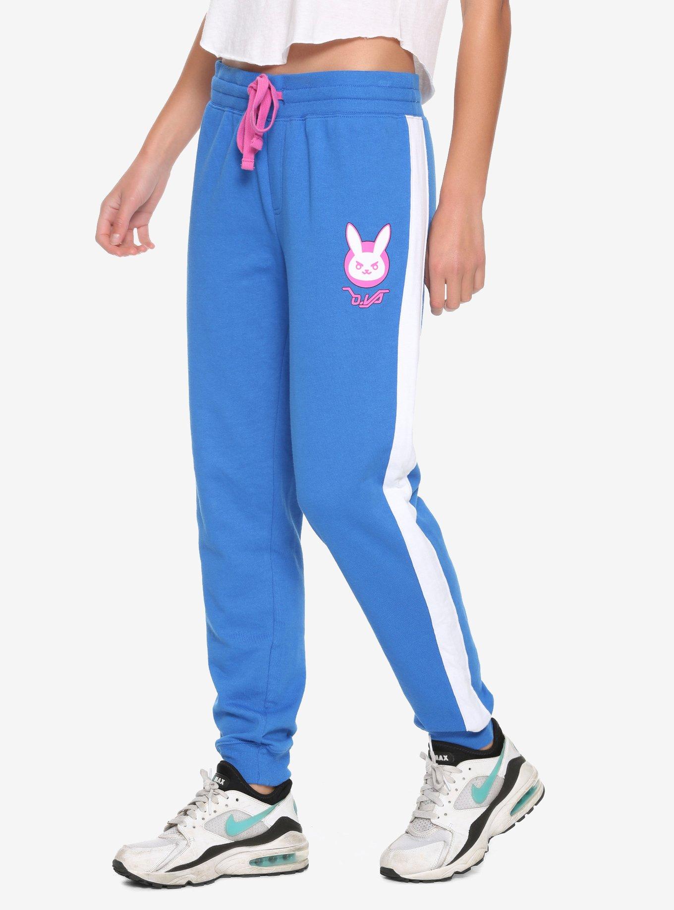 Overwatch D.Va Girls Jogger Pants, BLUE, hi-res