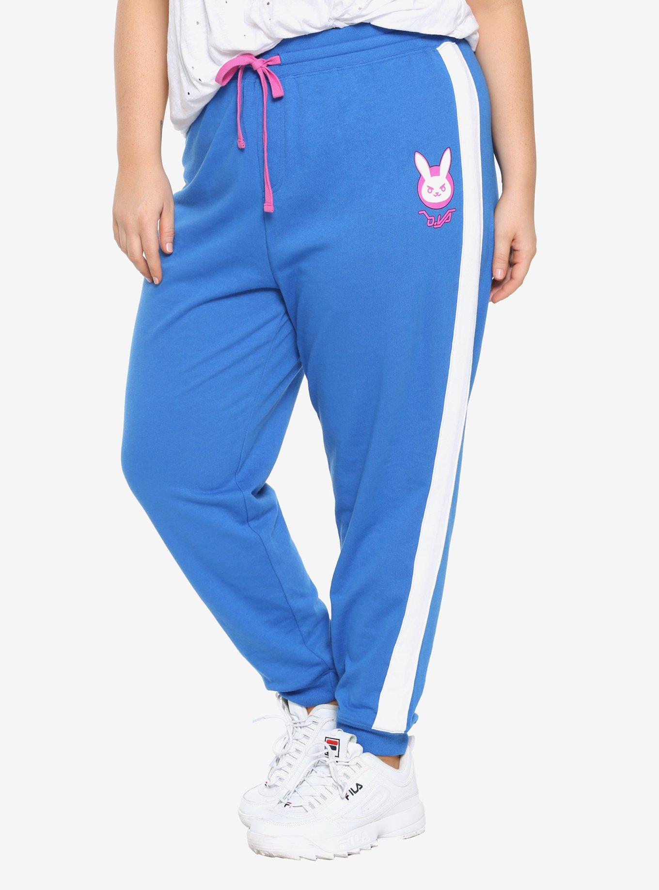 Overwatch D.Va Girls Jogger Pants Plus Size, BLUE, hi-res