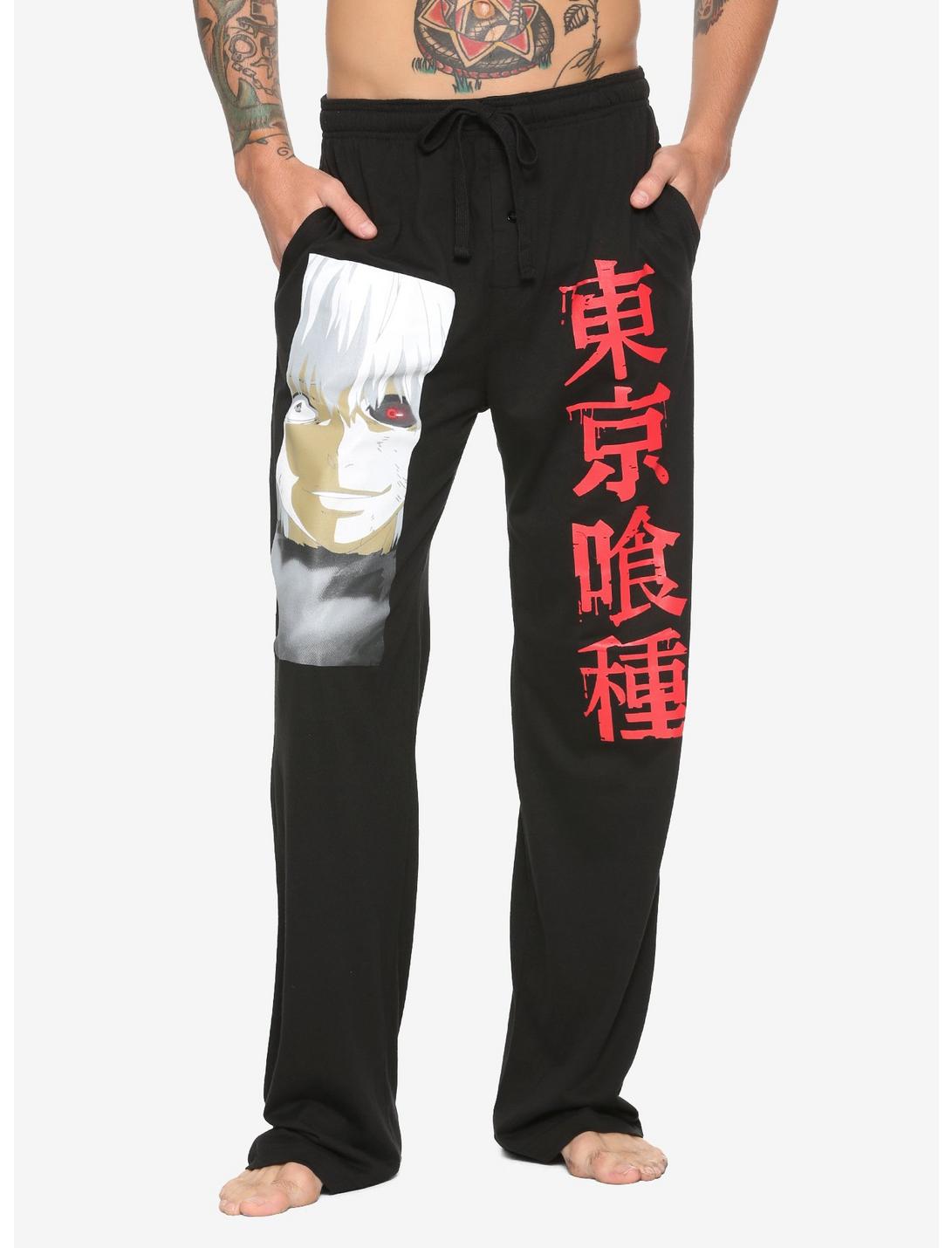 Tokyo Ghoul Split Face Pajama Pants, BLACK, hi-res