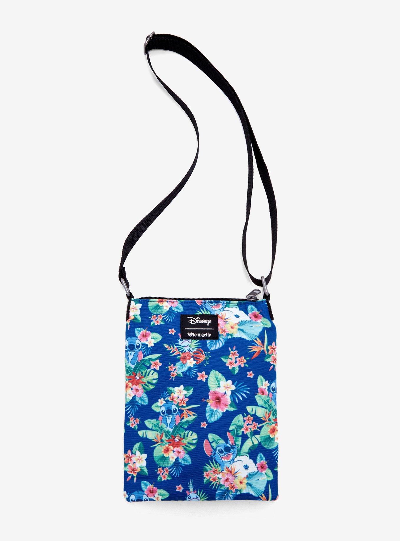 Loungefly Disney Lilo & Stitch Floral Passport Crossbody Bag, , hi-res