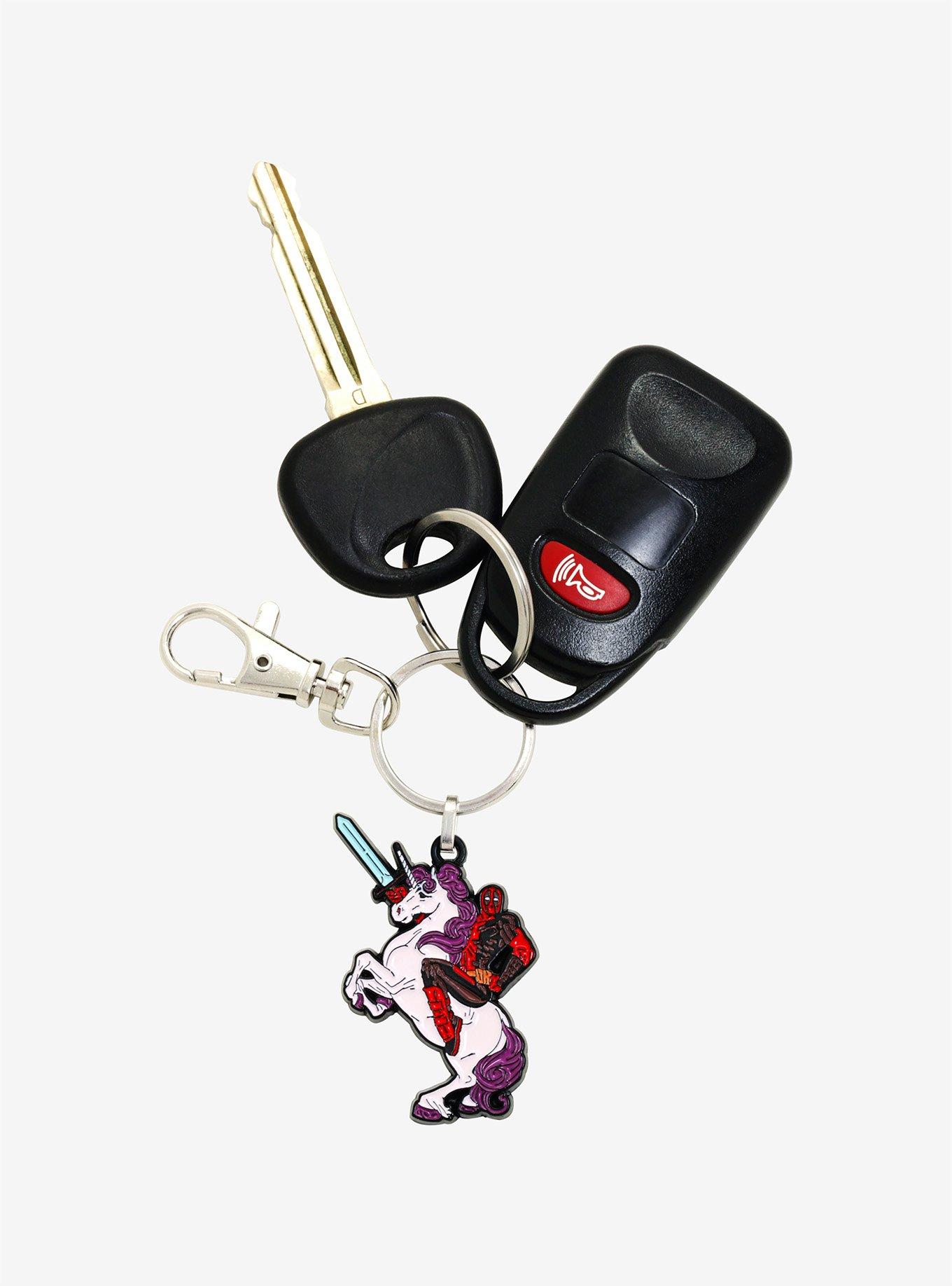 Marvel Deadpool Unicorn Enamel Key Chain | BoxLunch