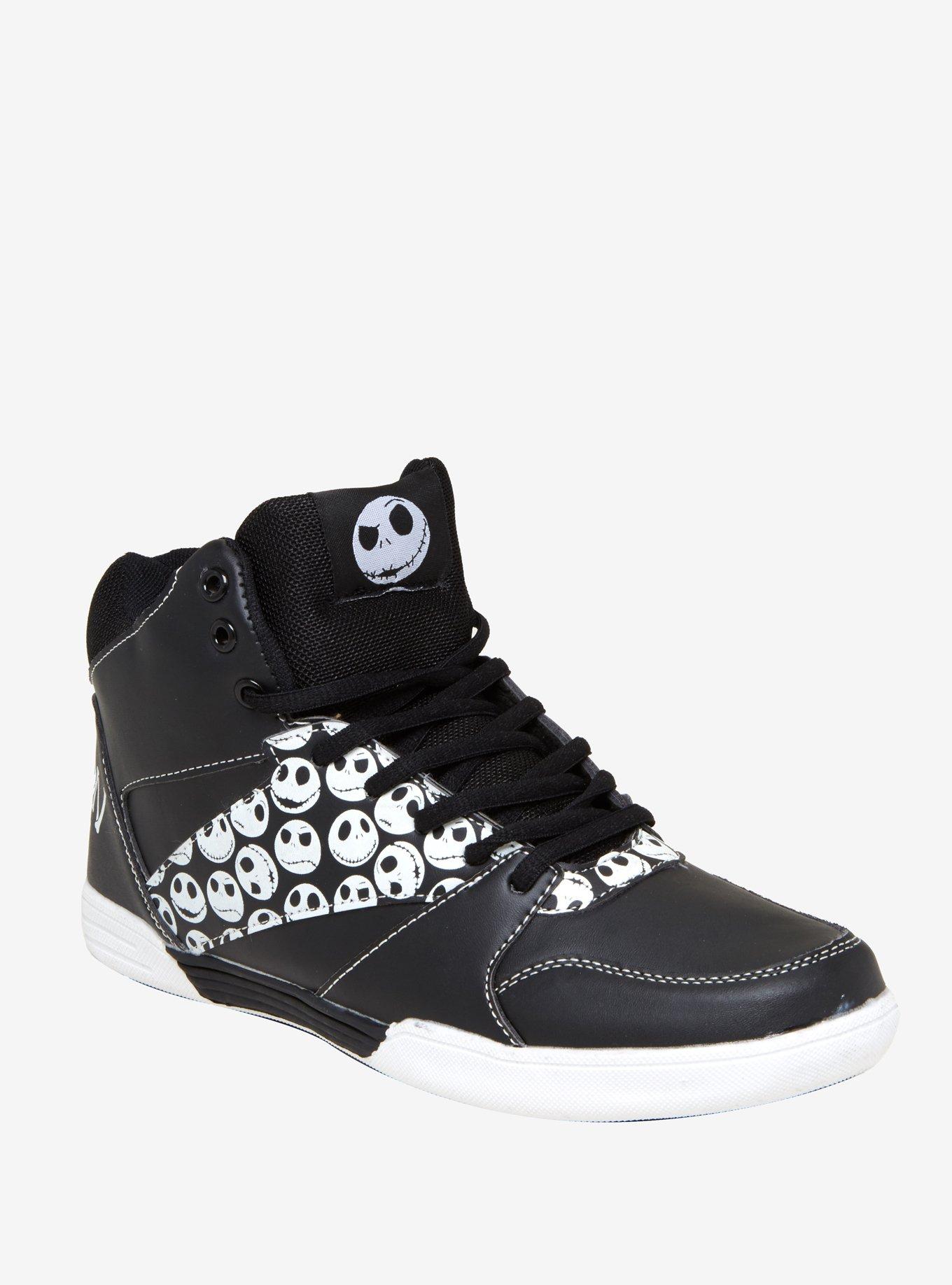 The Nightmare Before Christmas Jack Skellington Athletic Sneakers, BLACK-WHITE, hi-res