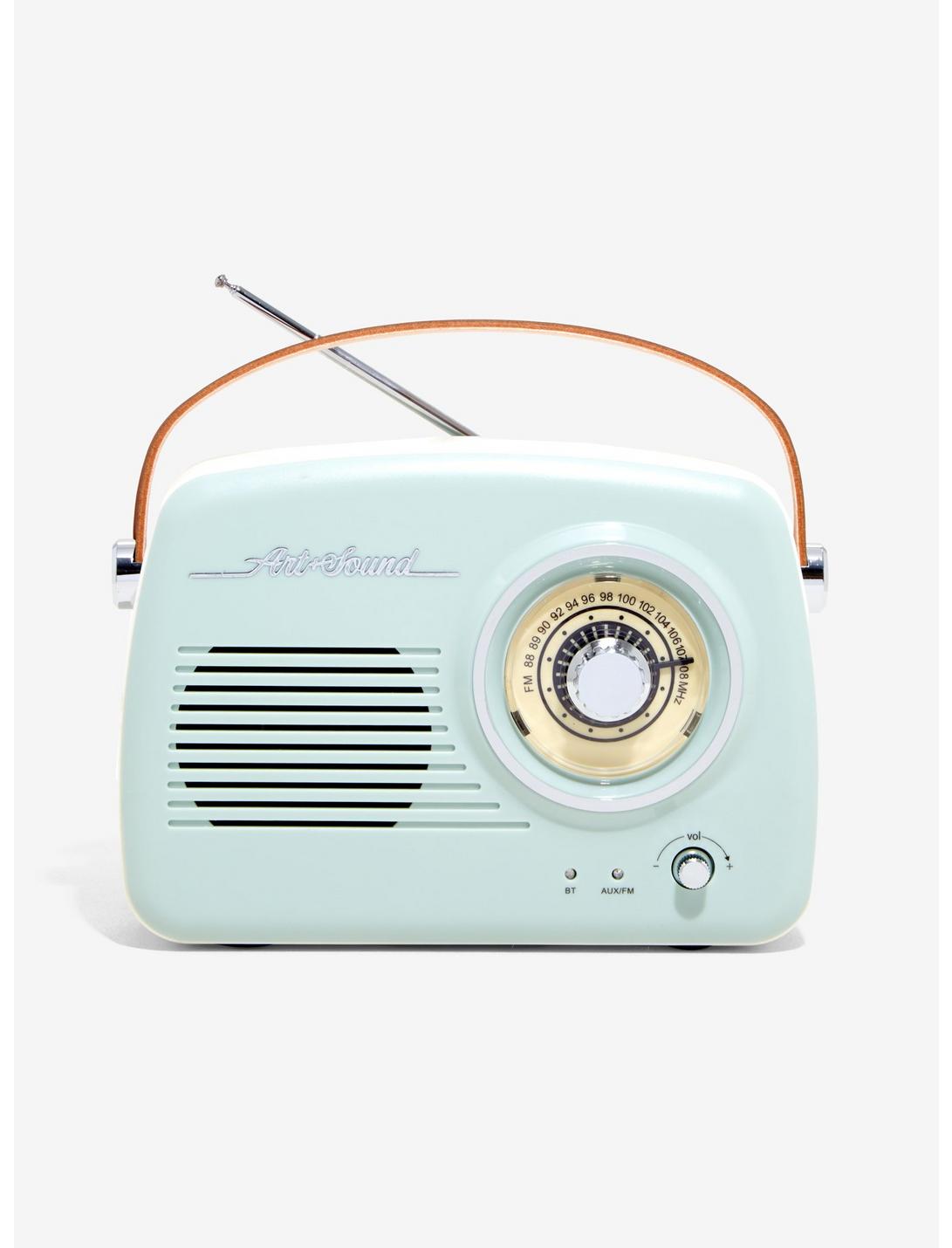 Green Vintage Wireless Radio Speaker, , hi-res