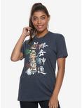 Avatar: The Last Airbender Stack Womens Tee - BoxLunch Exclusive, NAVY, hi-res