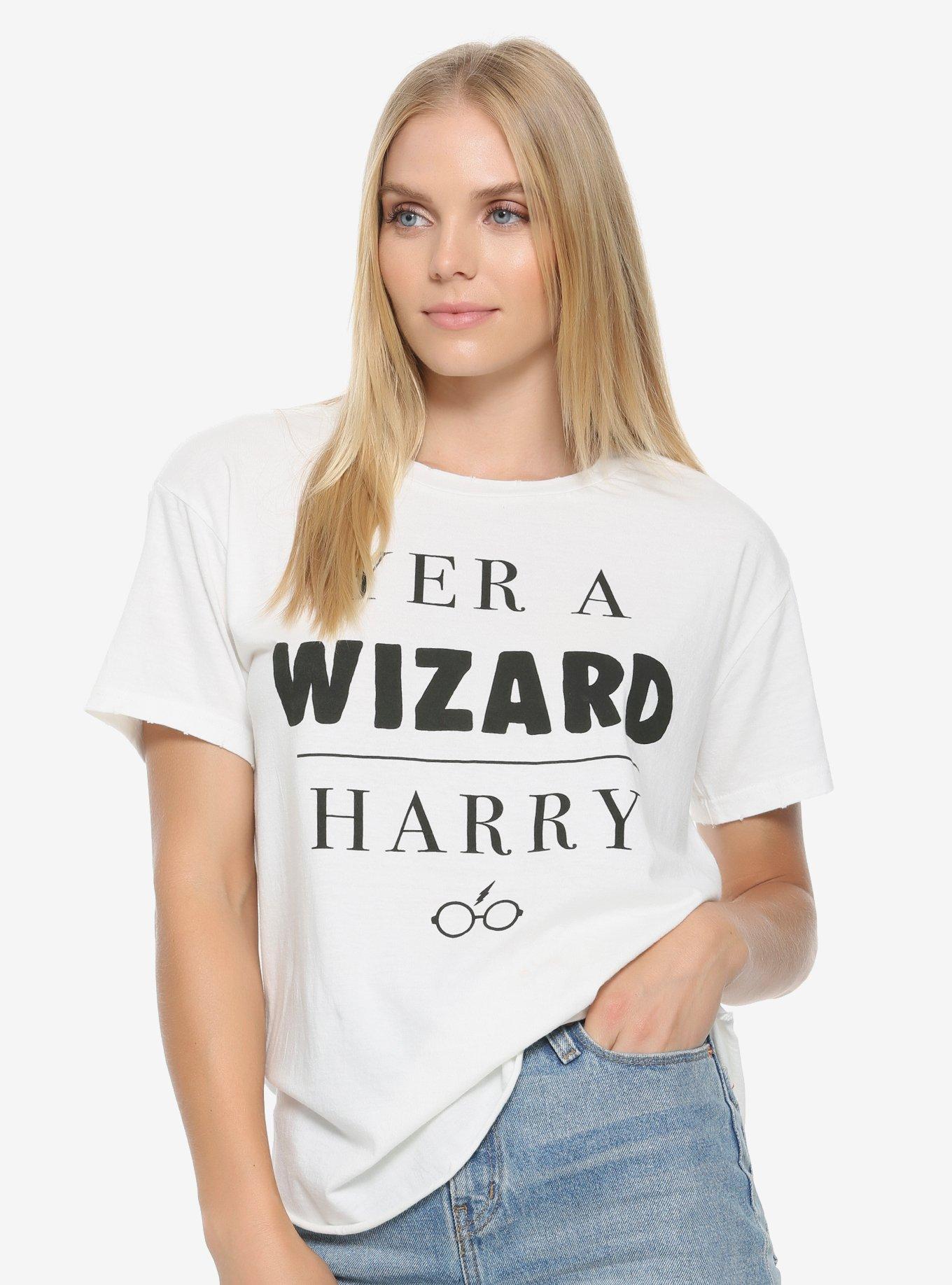 Harry Potter Yer A Wizard Womens T-Shirt - BoxLunch Exclusive, NATURAL, hi-res