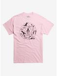 Jurassic Park Timeline T-Shirt Hot Topic Exclusive, PINK, hi-res
