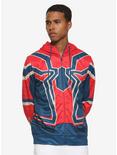 Marvel The Avengers: Infinity War Iron Spider-Man Zip-Up Hoodie Hot Topic Exclusive, RED, hi-res
