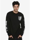 Attack On Titan Scout Long-Sleeve T-Shirt Hot Topic Exclusive, BLACK, hi-res