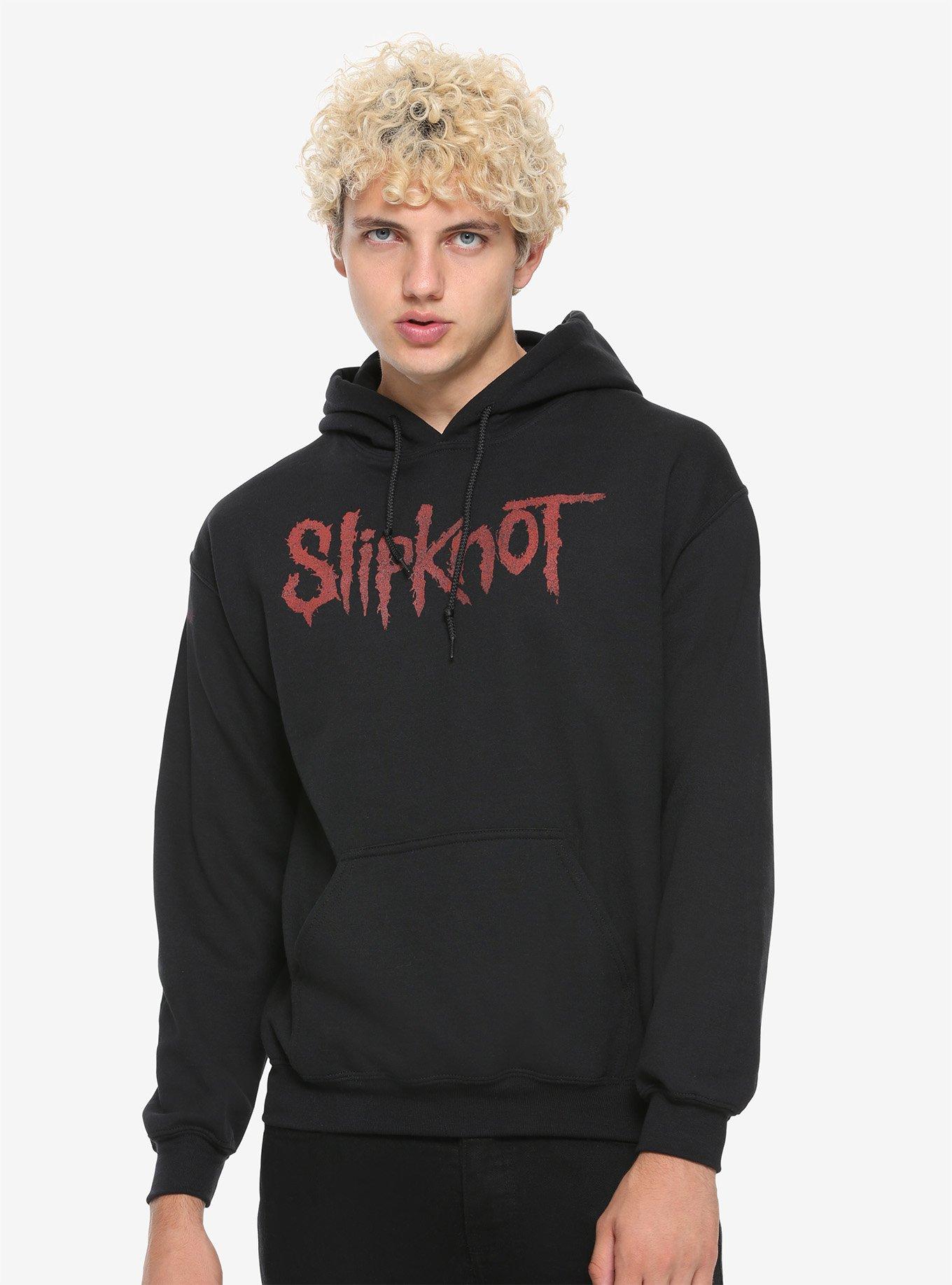 Black 2025 slipknot hoodie