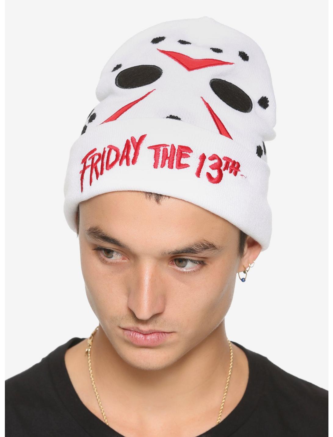 Friday The 13th Jason Mask Watchman Beanie, , hi-res