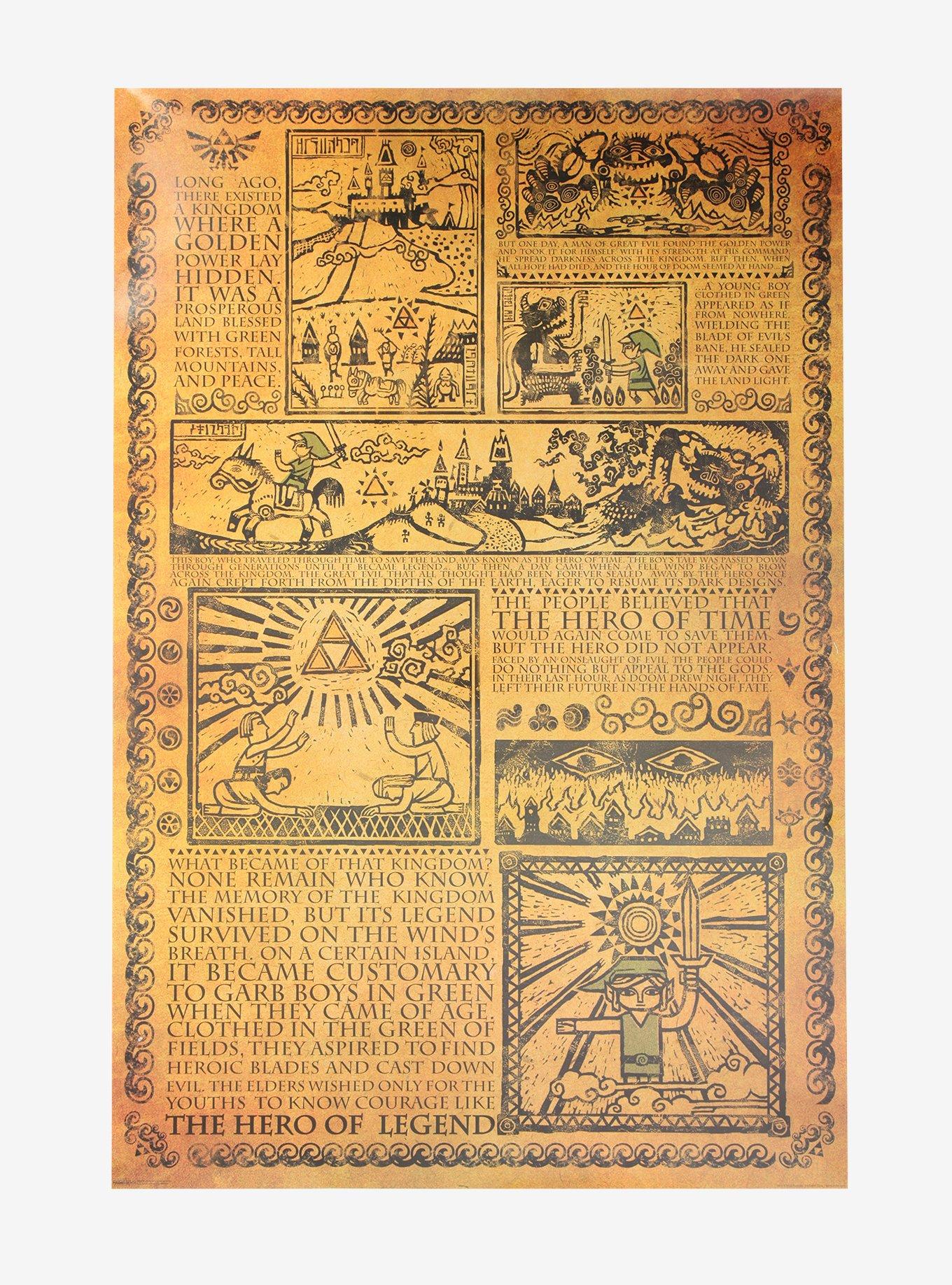 Nintendo The Legend Of Zelda Story Of The Hero Poster, , hi-res