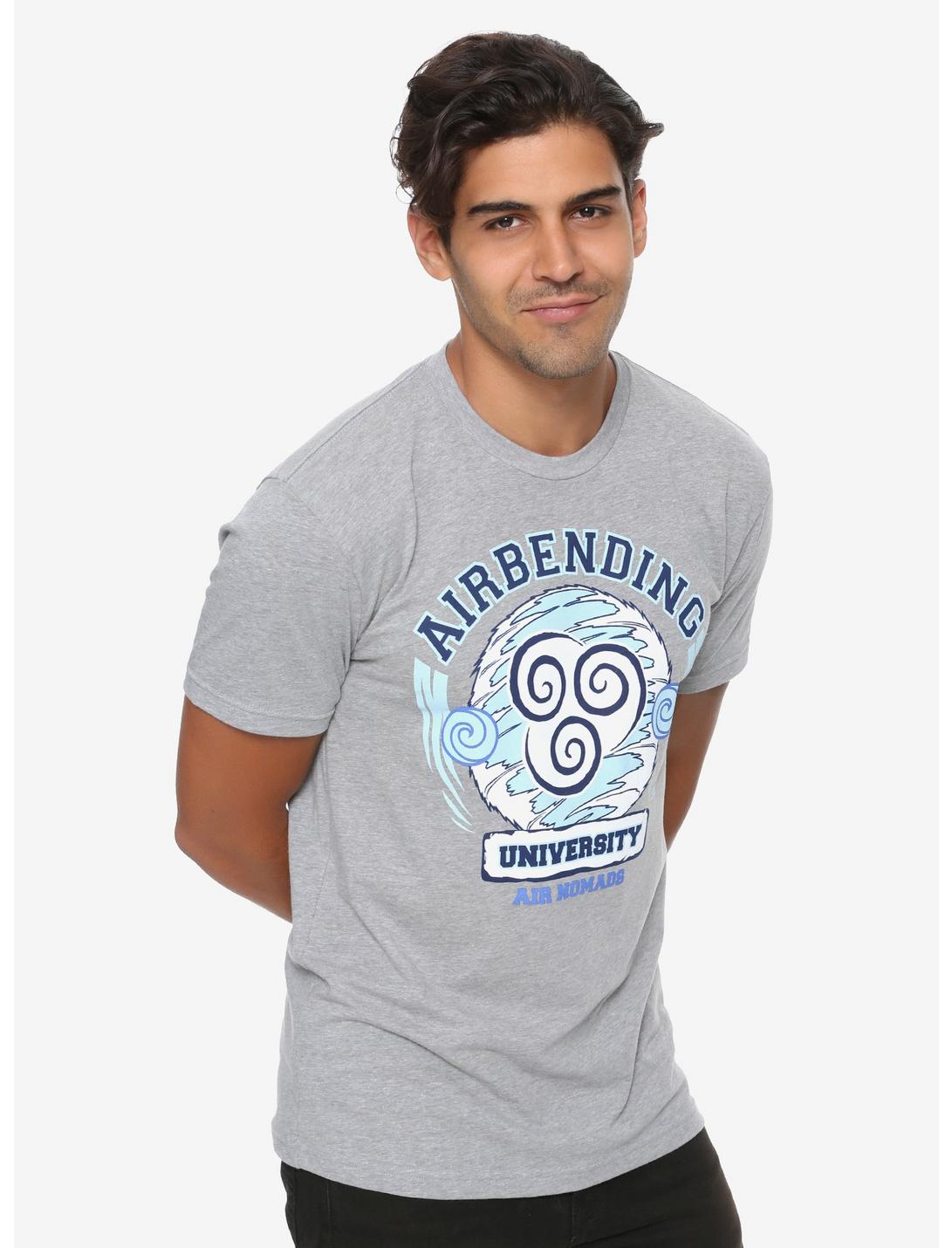 Avatar: The Last Airbender Airbending University T-Shirt - BoxLunch Exclusive, GREY, hi-res