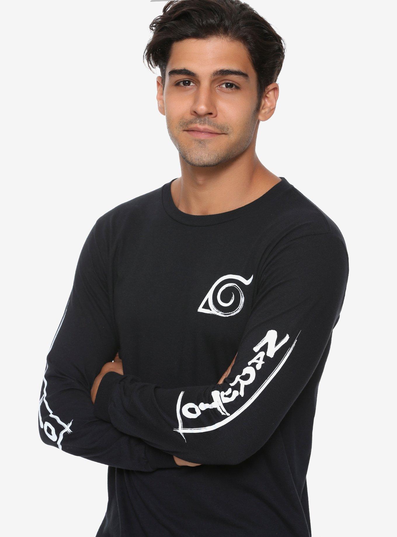 Naruto Black Long Sleeve T-Shirt, BLACK, hi-res