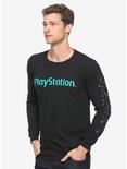 Playstation Buttons Long Sleeve T-Shirt, BLACK, hi-res
