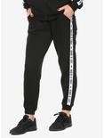 The Nightmare Before Christmas Taped Joggers - BoxLunch Exclusive, BLACK, hi-res