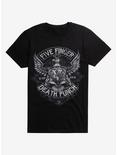 Five Finger Death Punch Silver Eagle Crest T-Shirt, BLACK, hi-res
