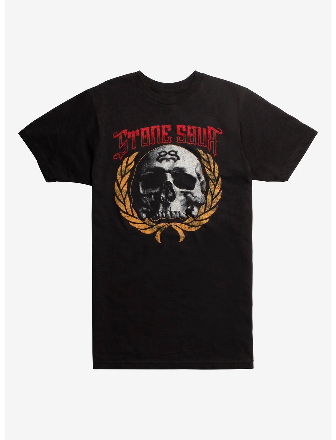 Stone Sour Skull Crest T-Shirt, BLACK, hi-res