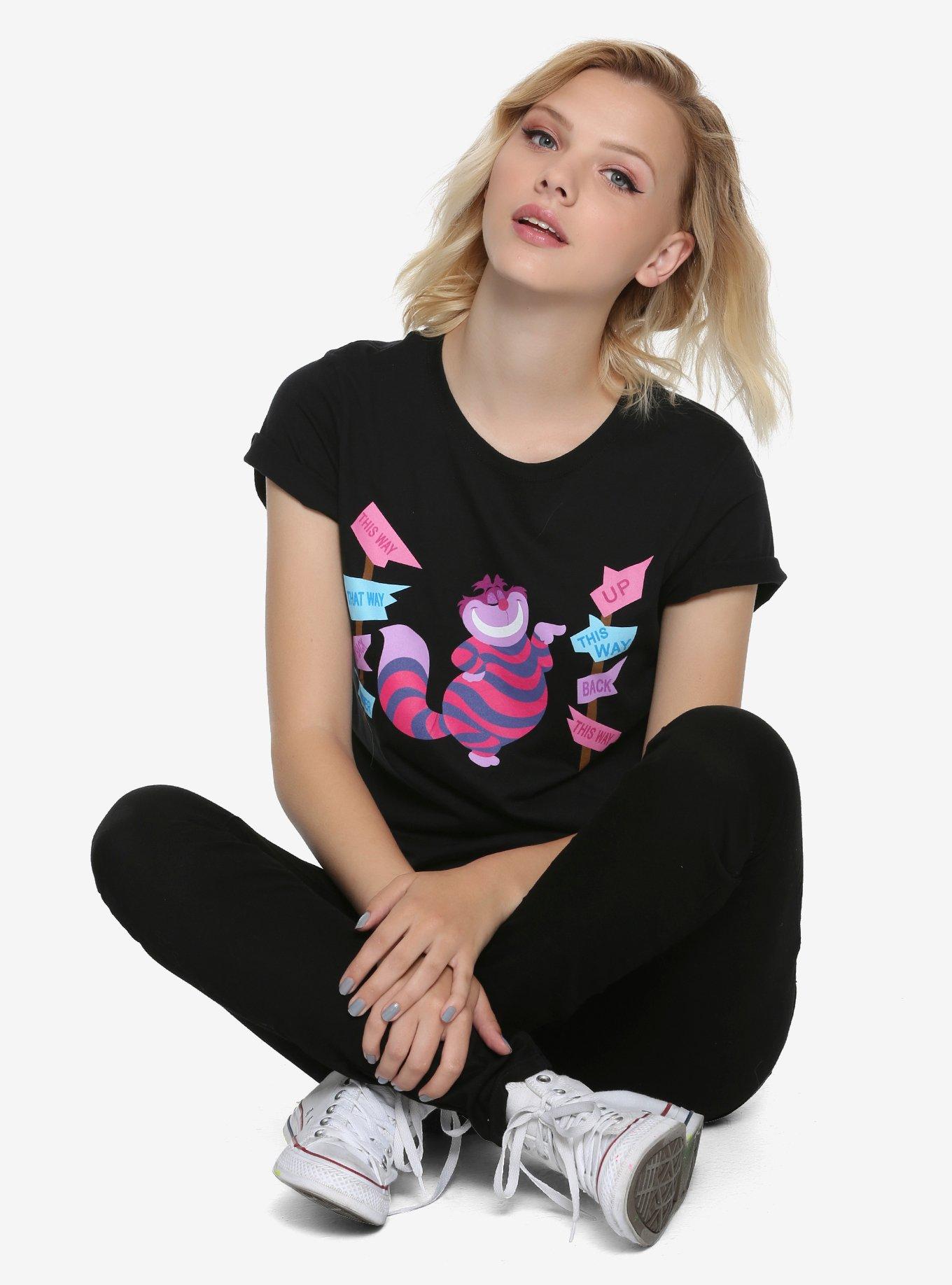 Disney Alice In Wonderland Book Art T-Shirt, MULTI, hi-res