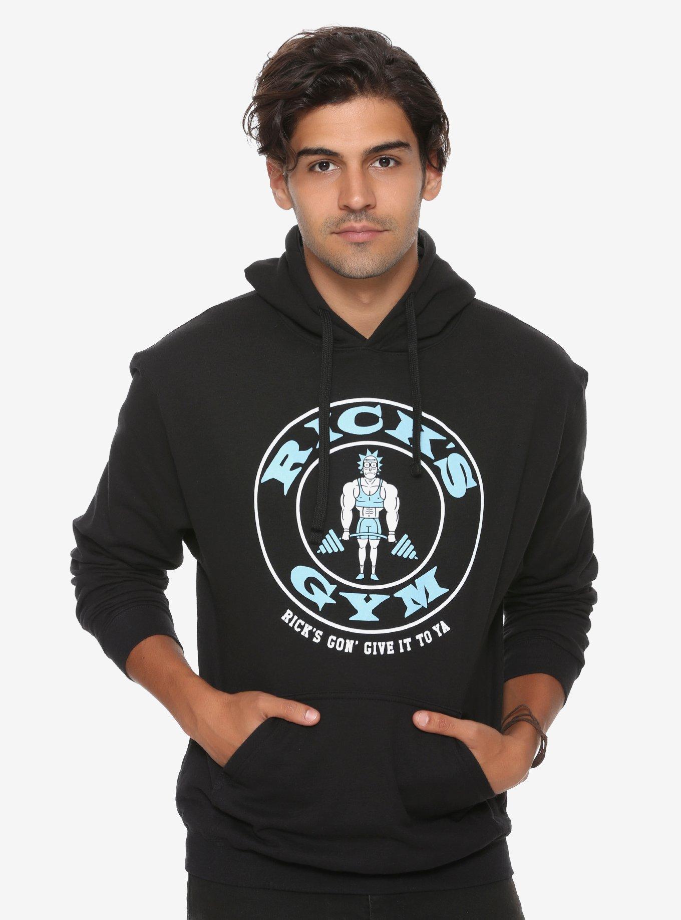 Rick's gym hoodie new arrivals