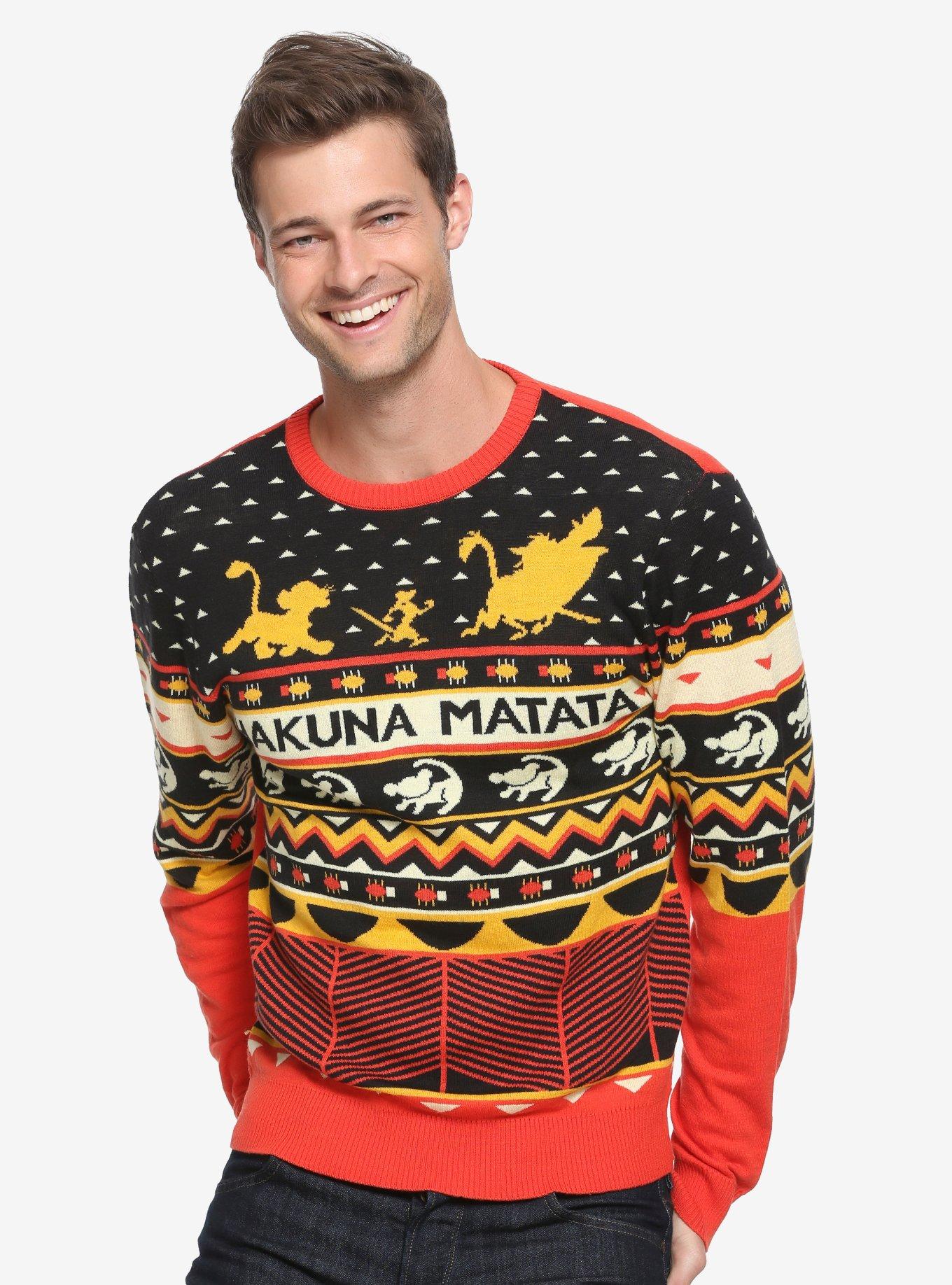 Disney The Lion King Hakuna Matata Holiday Sweater BoxLunch Exclusive BoxLunch