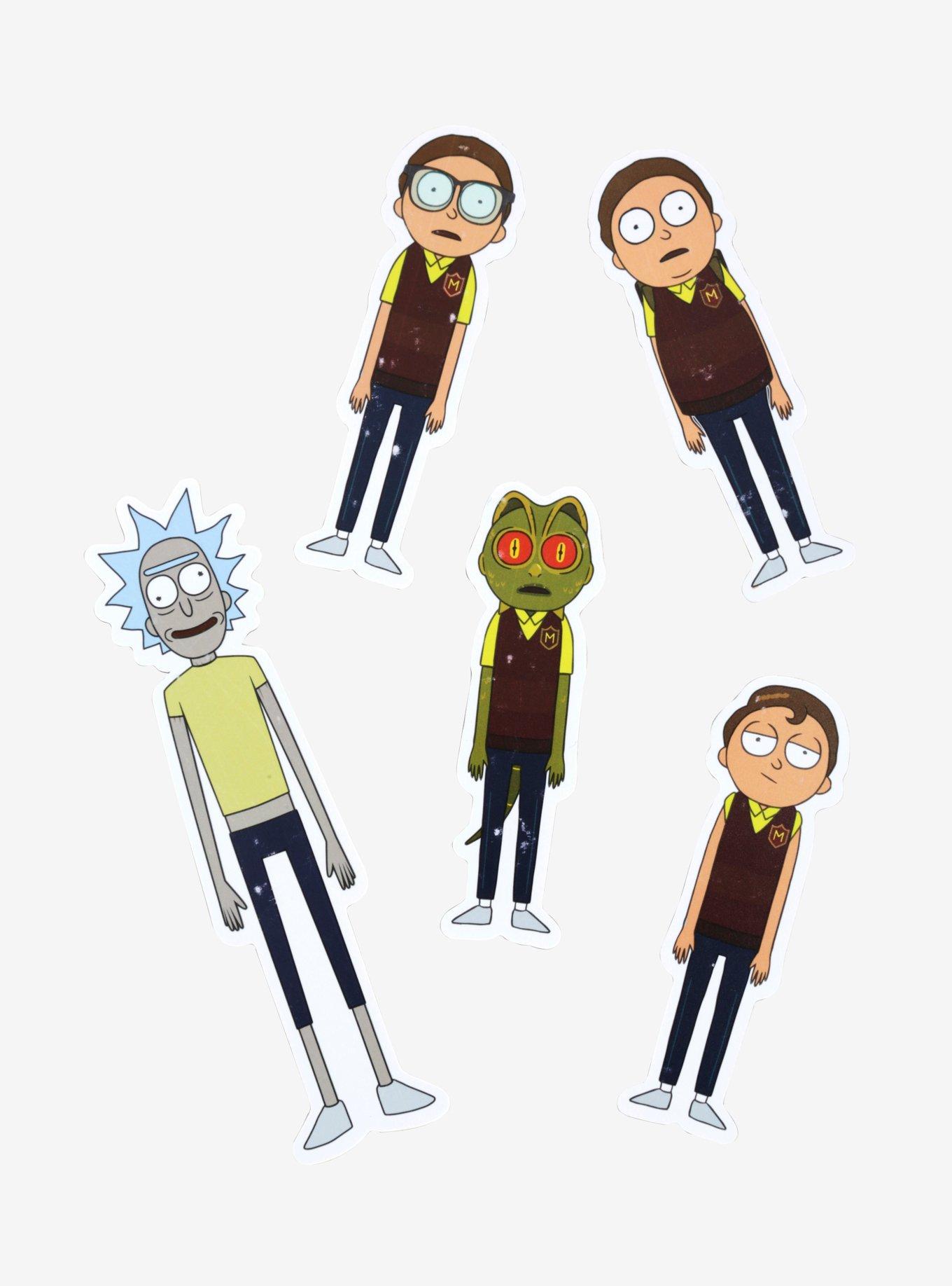 Rick And Morty Car Magnet Set, , hi-res