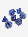 Chessex Vortex Blue With Gold Polyhedral Dice Set Of 7, , hi-res