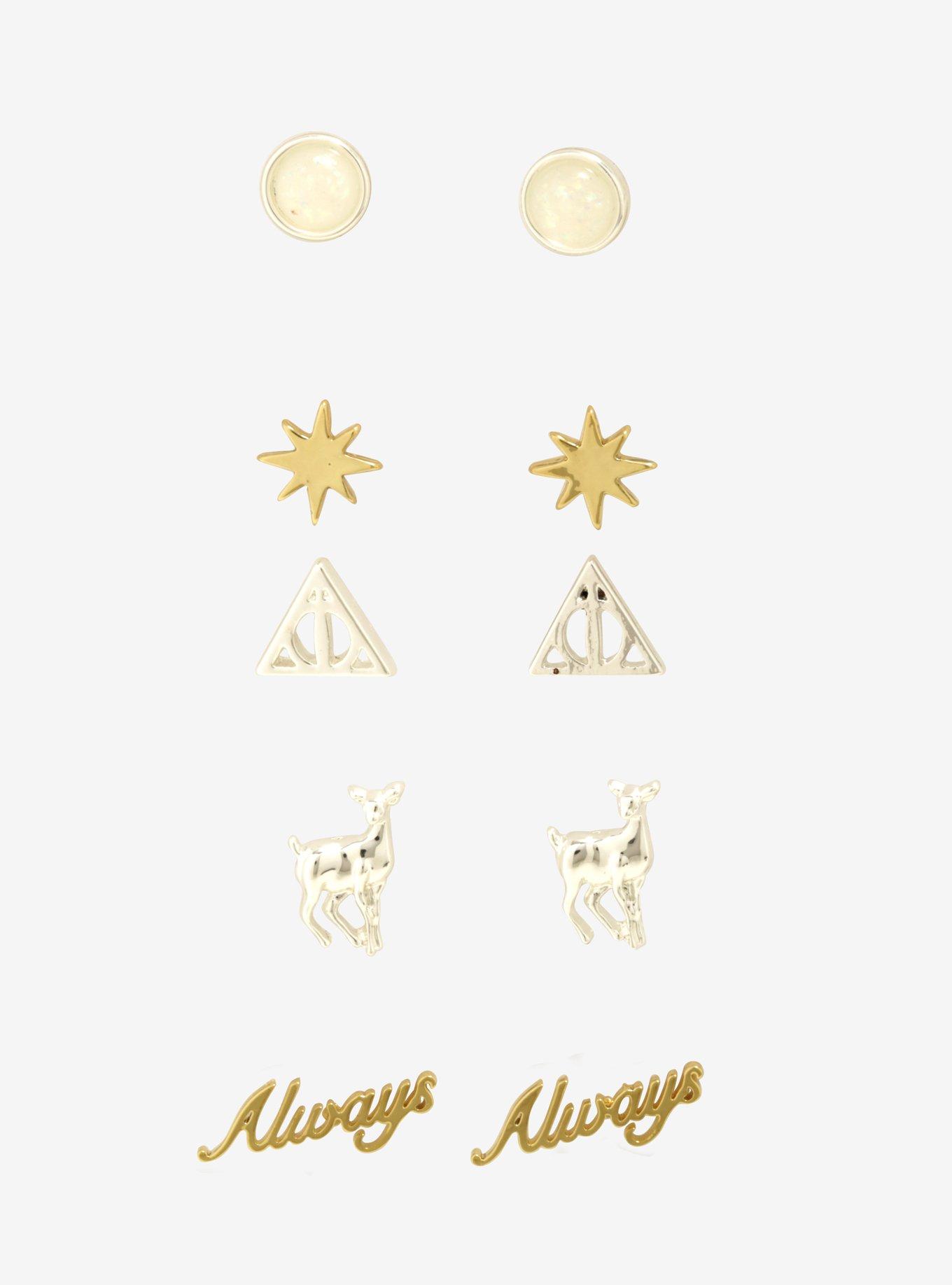 Harry Potter Always Opal Earrings - BoxLunch Exclusive, , hi-res