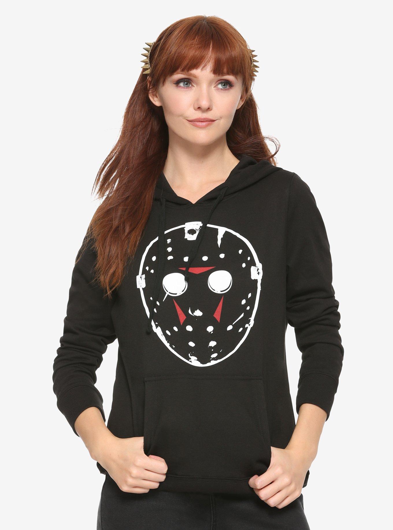 Friday The 13th Mask Girls Hoodie, BLACK, hi-res