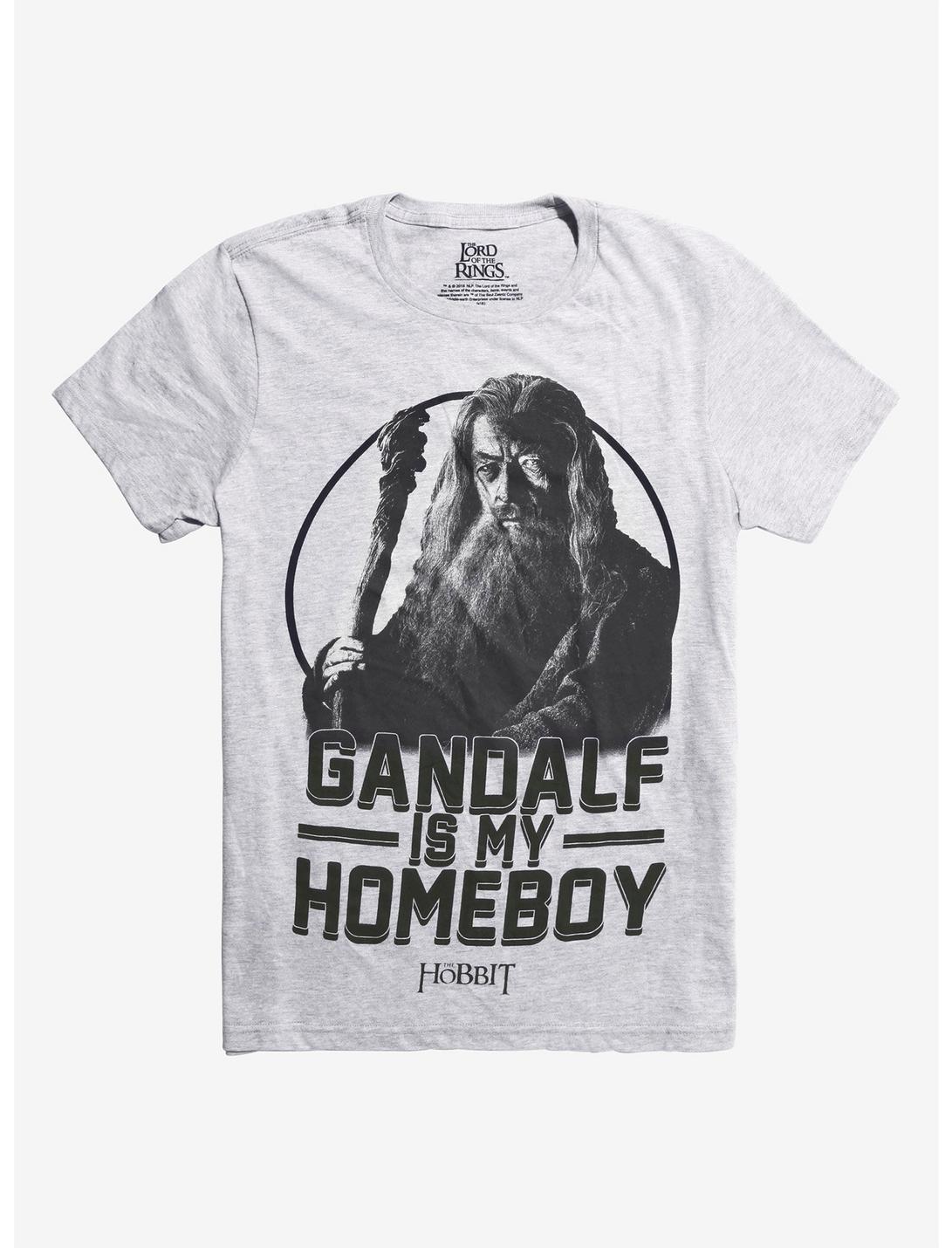 The Hobbit Gandalf Is My Homeboy T-Shirt, GREY, hi-res