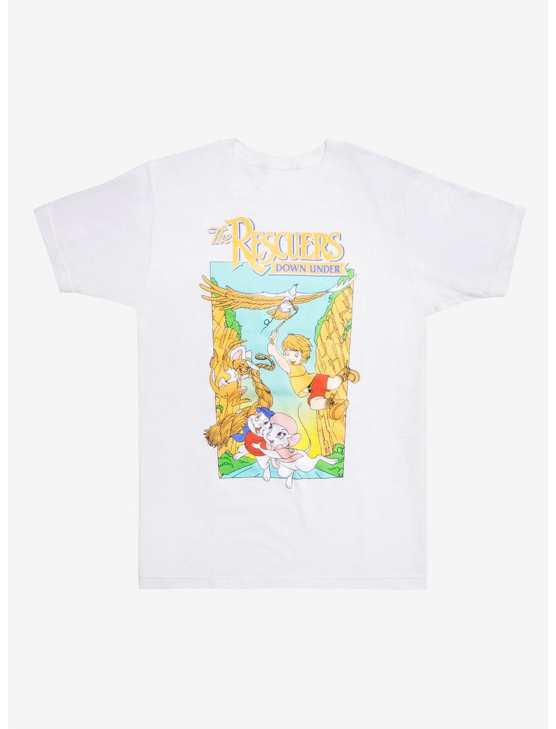 Disney The Rescuers Down Under Movie Poster T-Shirt, WHITE, hi-res