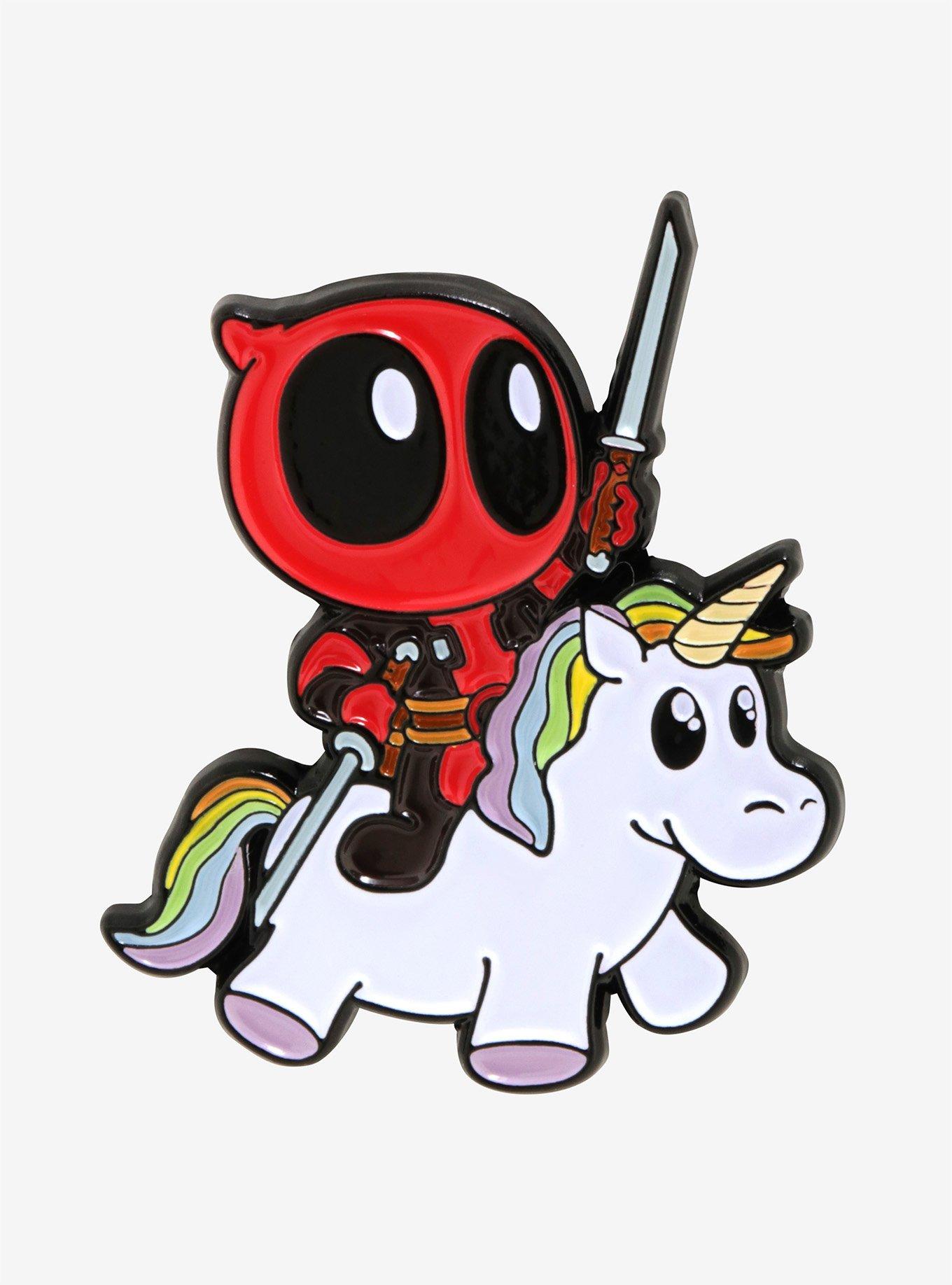 Marvel Deadpool Unicorn Enamel Pin, , hi-res