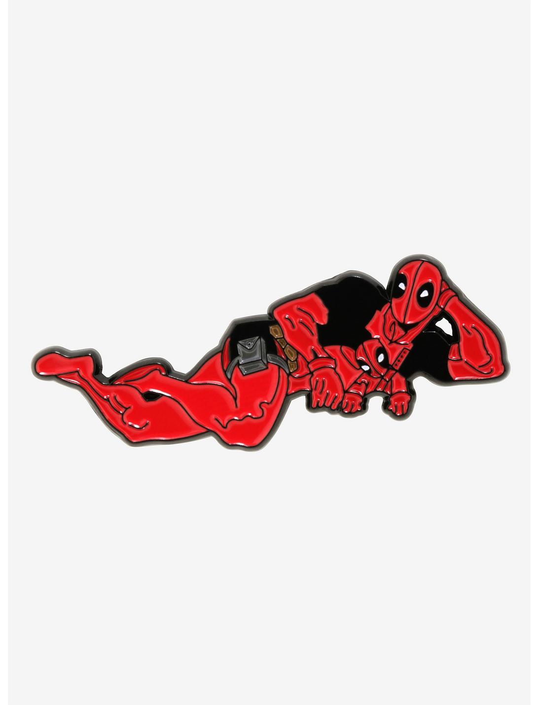 Marvel Deadpool Lying Down Enamel Pin, , hi-res