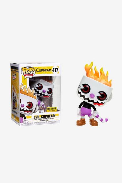 Funko Cuphead Pop! Games Evil Cuphead Vinyl Figure Hot Topic Exclusive ...